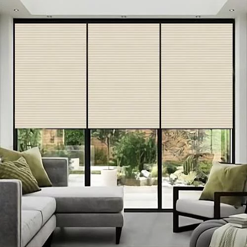 Jacqui Vanilla Pleated Blind | Blinds.Online