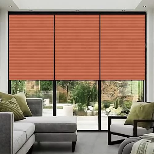 Jeanine Coral Pleated Blind | Blinds.Online