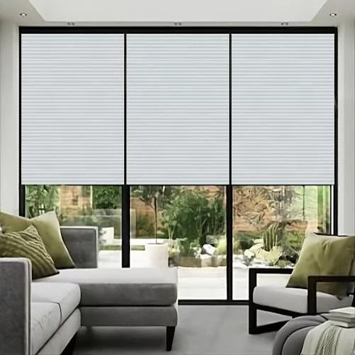 Josephina Frosted Grey Pleated Blind | Blinds.Online