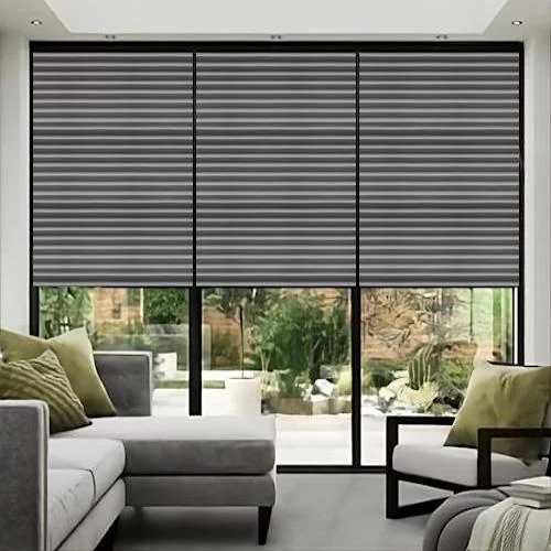 Marlene Grey Pleated Blind | Blinds.Online