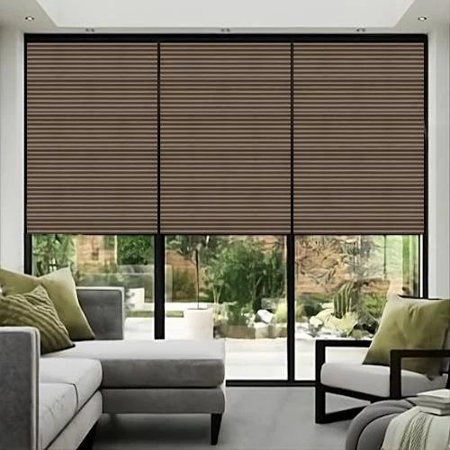 Martina Brown Pleated Blind | Blinds.Online