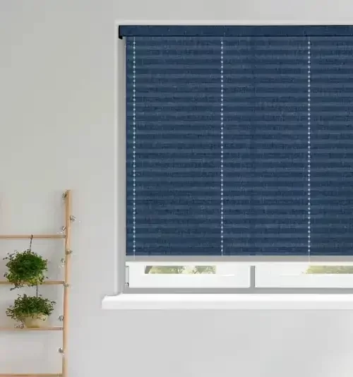 Nell Cobalt Blue Pleated Blind | Blinds.Online