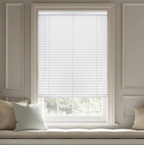 Pure Wood Bright White Real Wood Blind | Blinds.Online