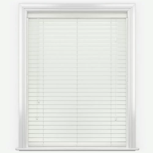 Pure Wood Cloud White Real Wood Blind | Blinds.Online