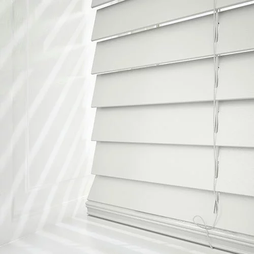 Pure Wood Cloud White Real Wood Blind | Blinds.Online