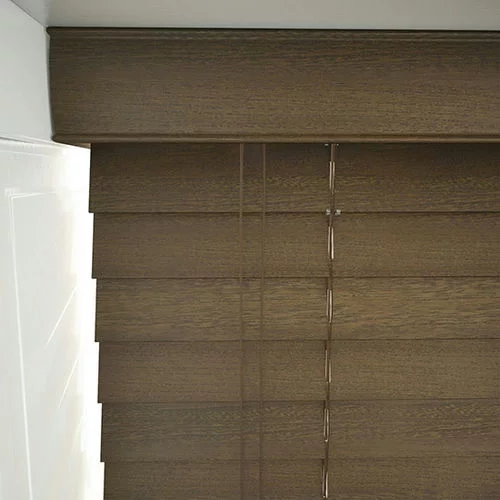 Pure Wood Dark Oak Real Wood Blind | Blinds.Online