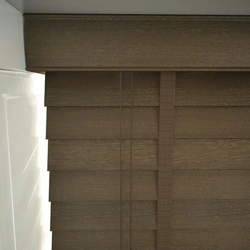 Pure Wood Dark Oak with Tapes Real Wood Blind | Blinds.Online