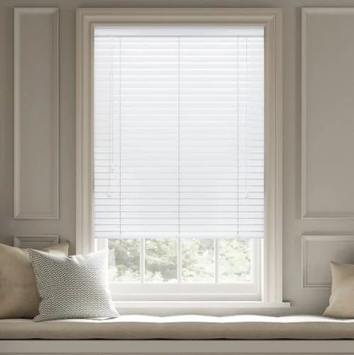 Pure Wood Gloss White Real Wood Blind | Blinds.Online