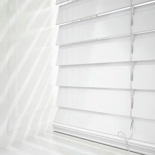 Pure Wood Gloss White Real Wood Blind | Blinds.Online