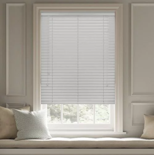 Pure Wood Pebble Grey Real Wood Blind | Blinds.Online