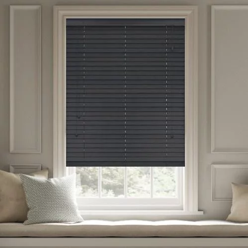 Pure Wood Phantom Grey Real Wood Blind | Blinds.Online