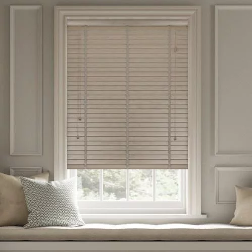 Pure Wood Silver Birch with Tapes Real Wood Blind | Blinds.Online