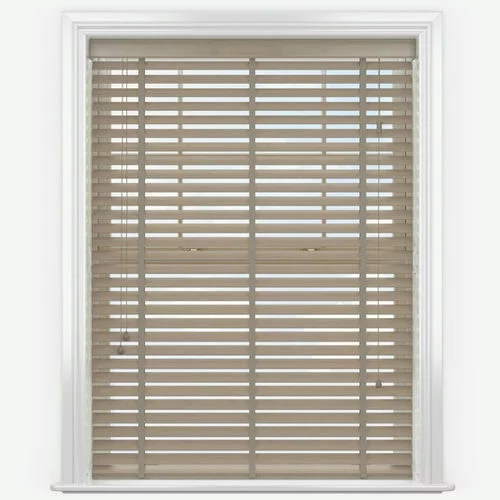 Pure Wood Silver Birch with Tapes Real Wood Blind | Blinds.Online