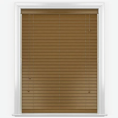 Pure Wood Warm Oak Real Wood Blind | Blinds.Online