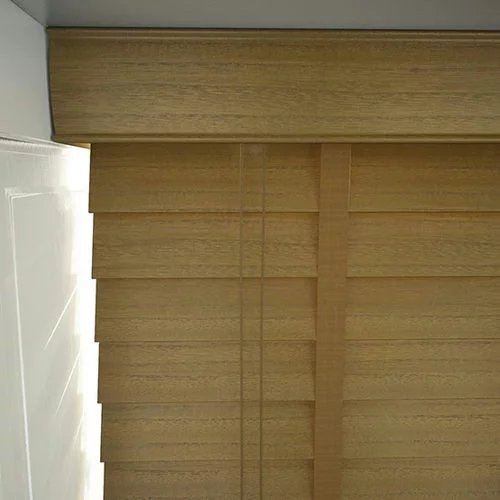 Pure Wood Warm Oak with Tapes Real Wood Blind | Blinds.Online