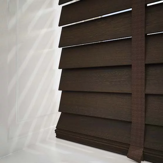 Pure Wood Wenge with Tapes Real Wood Blind | Blinds.Online