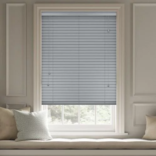 Pure Wood Whitby Grey Real Wood Blind | Blinds.Online