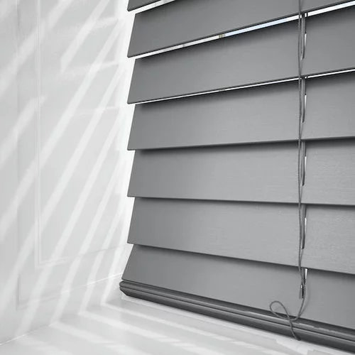 Pure Wood Whitby Grey Real Wood Blind | Blinds.Online