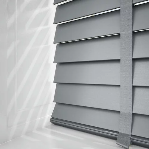 Pure Wood Whitby Grey with Tapes Real Wood Blind | Blinds.Online