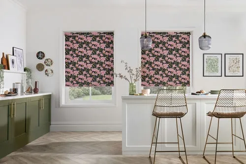 Azalea Pink Blackout Bath Roller Blind | Blinds.Online