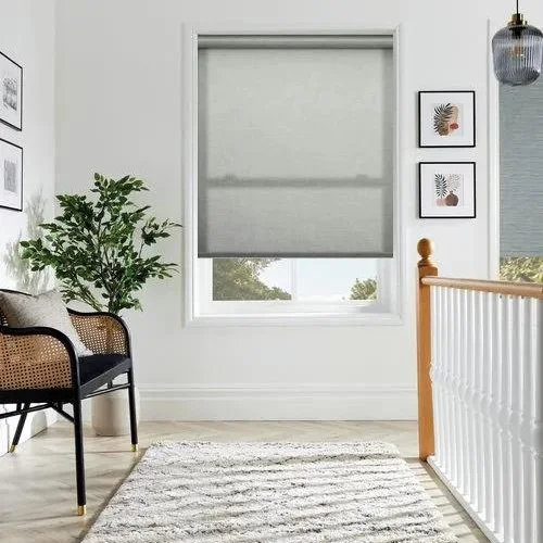 Elowen Smoke Grey Roller Blind | Blinds.Online