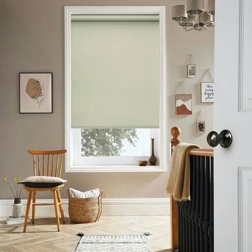 Lunafern Blackout Greige Roller Blind | Blinds.Online