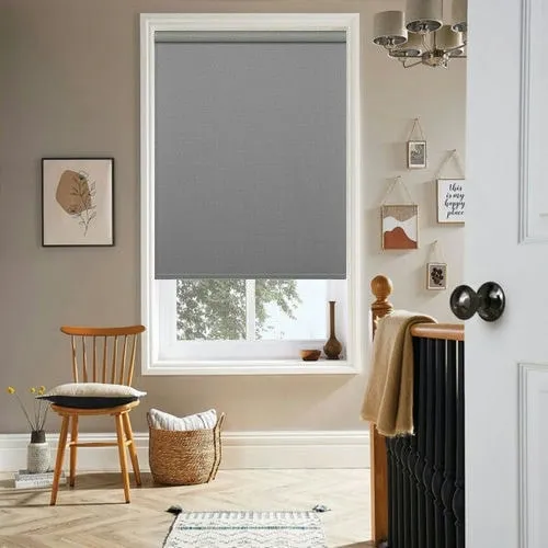 Magdalena Pewter Roller Blind | Blinds.Online