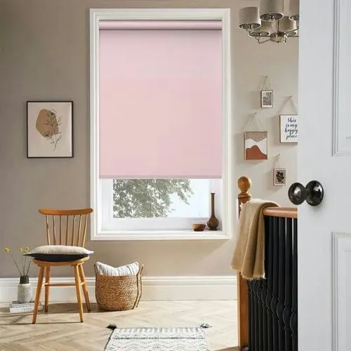 Nefertiti Banlight Duo FR Pink Roller Blind | Blinds.Online