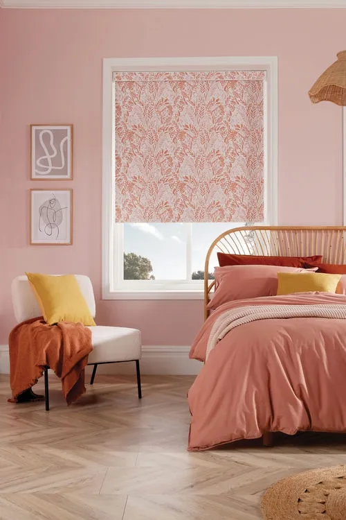 Petal Blackout Terracotta Roller Blind | Blinds.Online