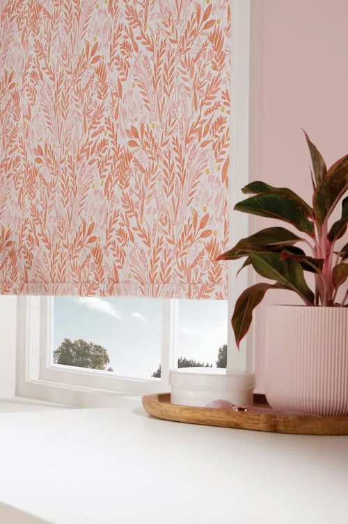 Petal Blackout Terracotta Roller Blind | Blinds.Online