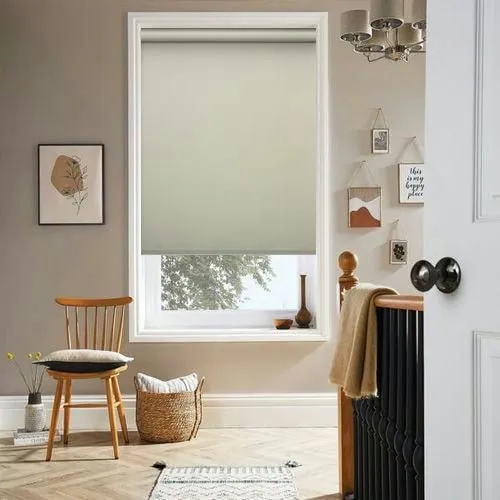 Rhododendron Blackout Beige Roller Blind | Blinds.Online