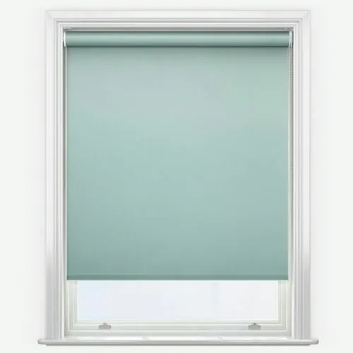 Rhododendron Iris Blackout Mint Roller Blind | Blinds.Online