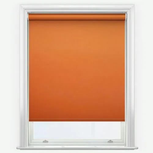 Rhododendron Iris Blackout Orange Roller Blind | Blinds.Online