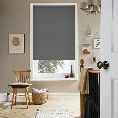 Sableyn Pewter Roller Blind | Blinds.Online