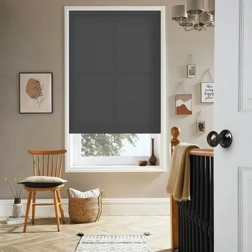 Whimsy Black Roller Blind | Blinds.Online