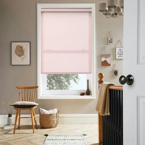 Zenobia Dimout Peony Pink Roller Blind | Blinds.Online