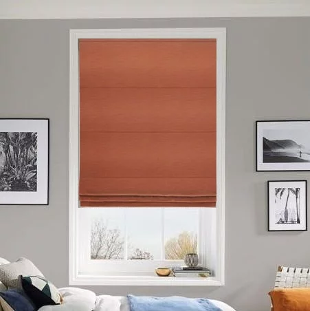 Antique Burnt Orange Roman Blind | Blinds.Online