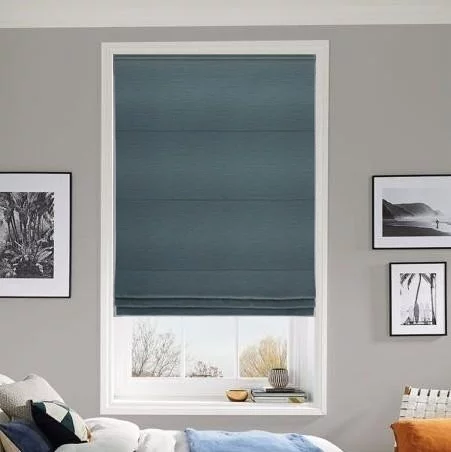 Antique French Blue Roman Blind | Blinds.Online