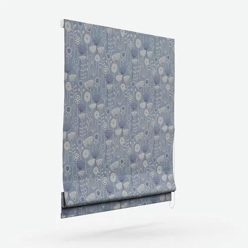 Beth Blue Roman Blind | Blinds.Online