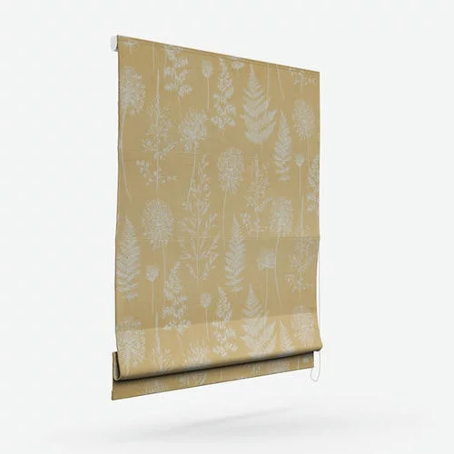 Celeste Mustard Roman Blind | Blinds.Online