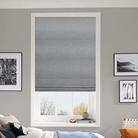 Cleo Recycled Midnight Roman Blind | Blinds.Online