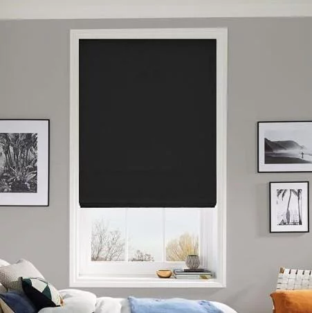 Esther Ebony Roman Blind | Blinds.Online