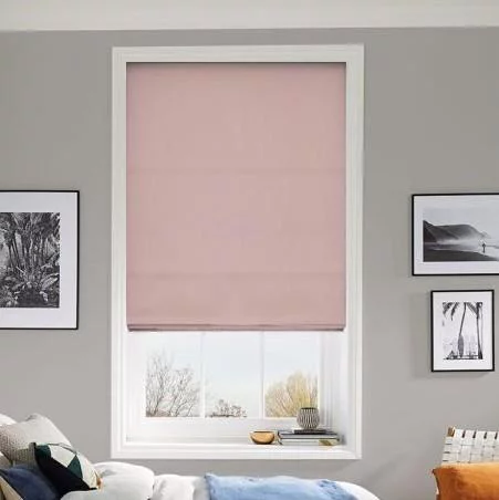 Esther Powder Roman Blind | Blinds.Online