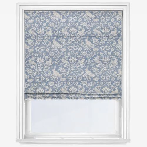 Evalina Indigo Roman Blind | Blinds.Online