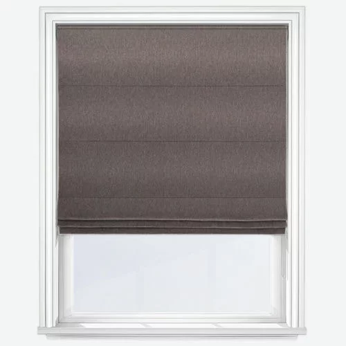 Glorious Blackout Peppercorn Roman Blind | Blinds.Online