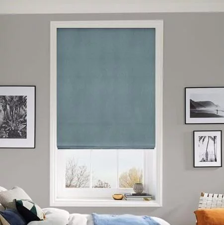 Gwendolyn Steel Roman Blind | Blinds.Online