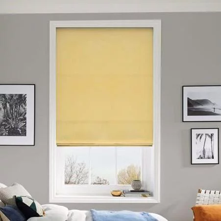 Gypsophila Lemon Roman Blind | Blinds.Online