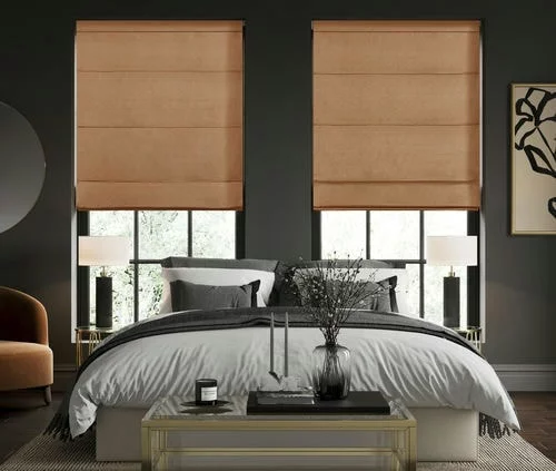 Hanna Rust Roman Blind | Blinds.Online