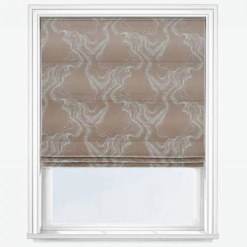 Ianthe Taupe Roman Blind | Blinds.Online