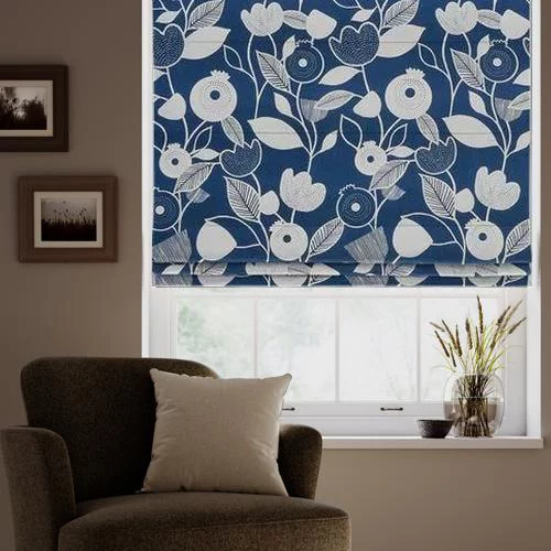 Jolie Indigo Roman Blind | Blinds.Online